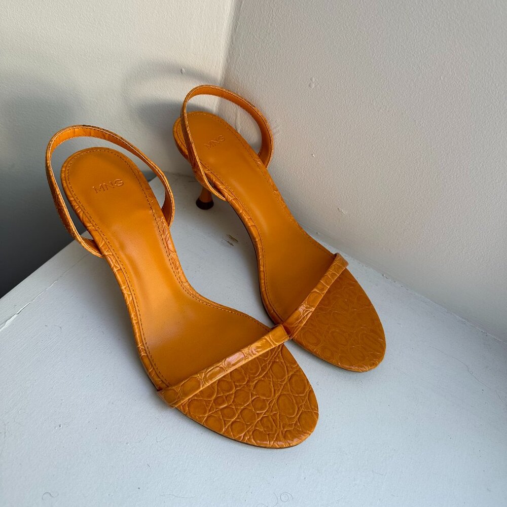 Mango Slingback Heeled Sandals US 7.5